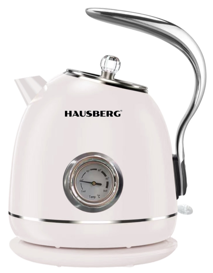 ELECTRIC STEEL KETTLE WITH TEMPERATURE GAUGE